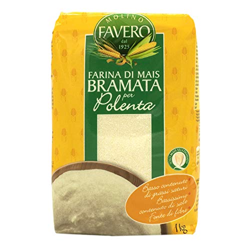 Polenta - Bramata Bianca, Maisgrieß, weiß und grob, Favero, 1 kg Polenta - Bramata Bianca, Maisgrieß, weiß und grob, Favero, 1 kg von Favero
