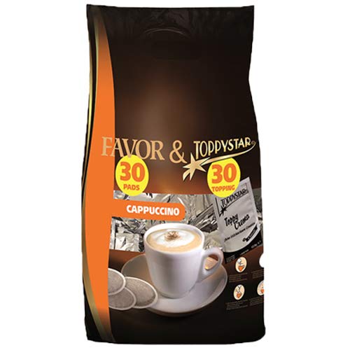 Favor - Cappuccino Megabeutel - (30 pads + 30 topping) von Favor
