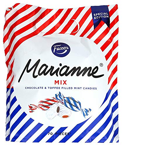 Fazer - Marianne Mix Minzbonbons gefüllt mit Schokolade und Toffee - 350g von Fazer