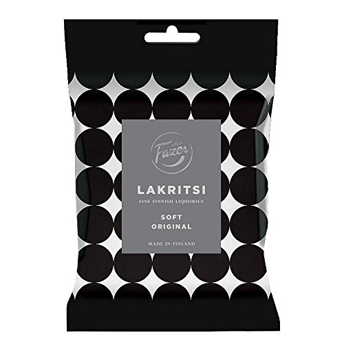Fazer Lakritsi Soft - Weiches - Original Finnisch Schwarze Lakritze Süßigkeiten 150g von Fazer Lakritsi
