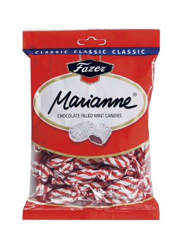 Fazer Marianne Rot Finnischen Milchschokolade Gefüllt Mint Bonbons Süßigkeit Süßigkeiten Beutel 220g. von Fazer