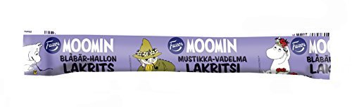 10 Sticks X 20g of Fazer Moomin (Blueberry & Raspberry) Filled Licorice Candy by Fazer Moomin von Fazer Moomin