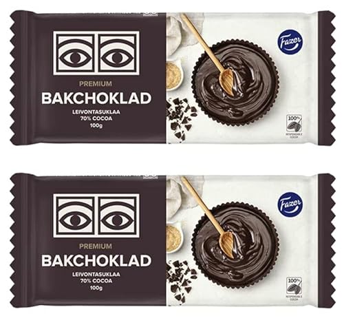 Fazer Back Premium 100g Schokolade 2 Bar von 100 g 7oz von Fazer