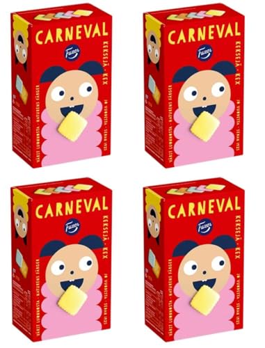 Fazer Carneval Originalkekse 4 Kisten mit 175 g 24,8 Unzen von Fazer