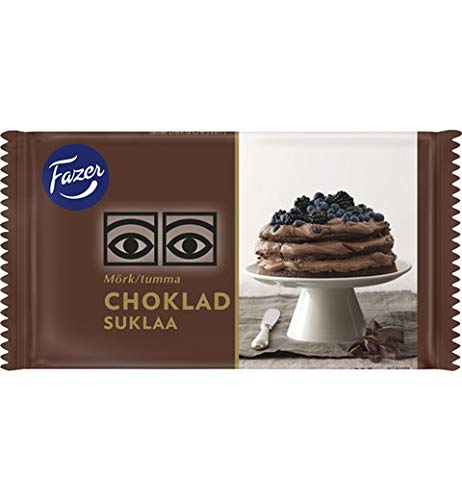 Fazer Dark baking Schokolade 20 Riegel of 250g von Fazer