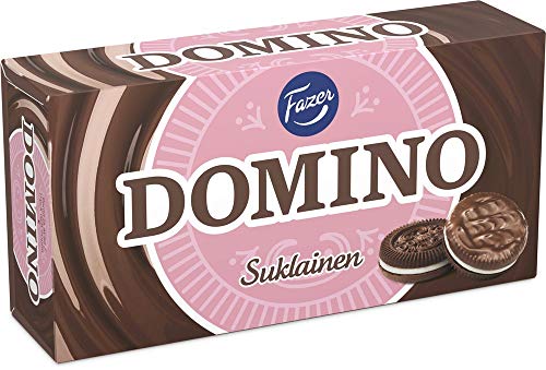 Fazer Domino Chocolate Covered Kekse 14 Schachteln of 354g von Fazer