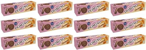 Fazer Domino Salzy Caramel -Kekse 12 Kisten mit 175 g 74,4oz von Fazer