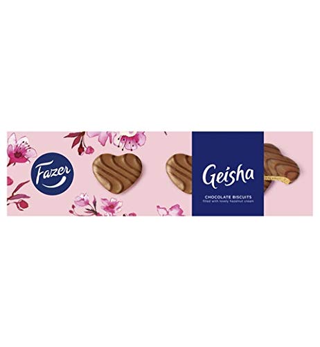 Fazer Geisha Biscuits with Hazelnut Cream Schokolade 1 Box of 100g von Fazer