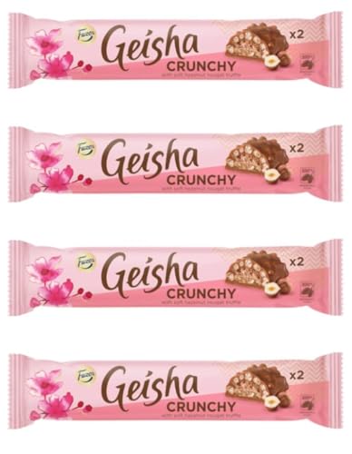 Fazer Geisha Crunchy Chocolate 4 Stöcke von 50 g 7,2 Unzen von Fazer