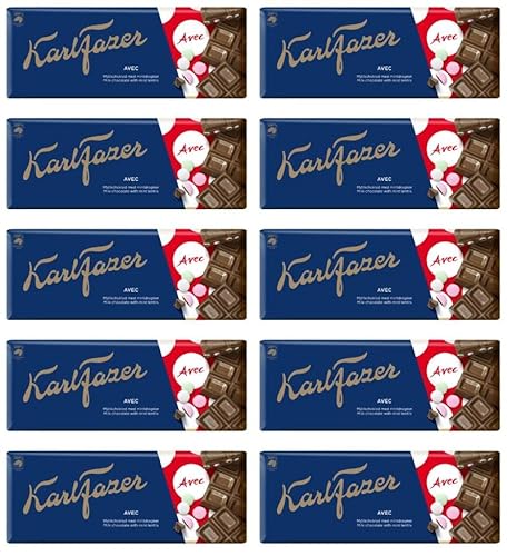 Fazer Karl Fazer AVEC Schokolade 10 Bars von 200 g 71 Unzen von Fazer