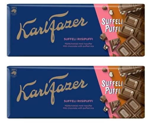 Fazer Karl Fazer Suffeli Milchschokolade Schokolade 2 Bars von 198G 14oz von Fazer