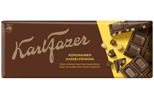 Fazer Karl Fazer dunkle ganze Haselnüsse Schokolade 20 Bars von 200 g 142 Unzen von Fazer
