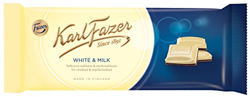 Fazer KarlFazer White chocolate & milk Schokolade 2 Bar of 100g von Fazer