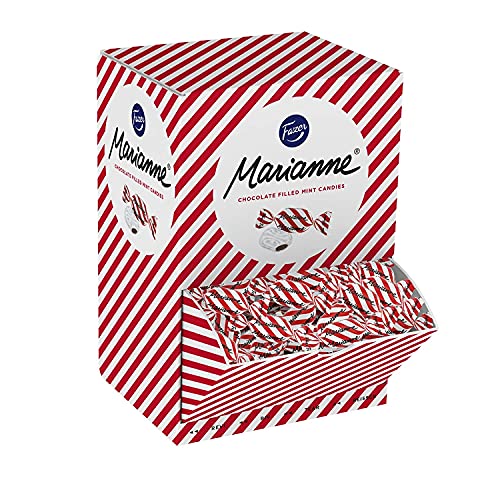 Fazer Marianne Pfefferminz Bonbons mit Schokolade Gefüllung, Vegan und Glutenfrei Pralinen Einzeln Verpackt, Großpackung, XXL Box 2,5 kg von Fazer