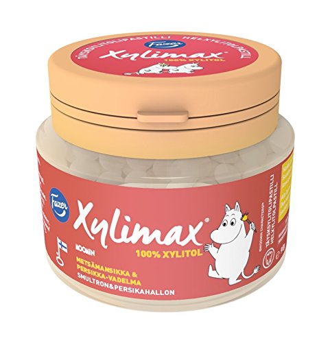 Fazer Moomin Xylimax Fruchtpastillen Walderdbeere 90g von Moomin