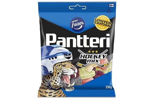 Fazer Pantteri Hockey Mix Limited Edition gemischte Süßigkeiten 1 Packung von 230 g 8,1oz von Fazer