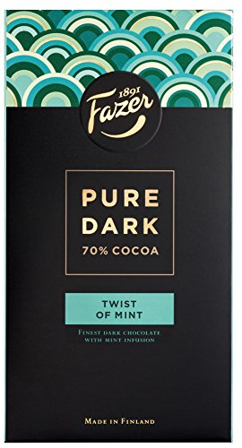Fazer Pure Dark Cocoa Twist of Mint 95g von Fazer