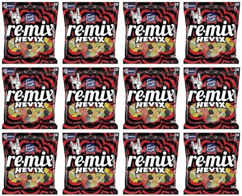 Fazer Remix Hevix gemischte Süßigkeiten 12 Packungen von 350 g 147,6 Unzen von Fazer