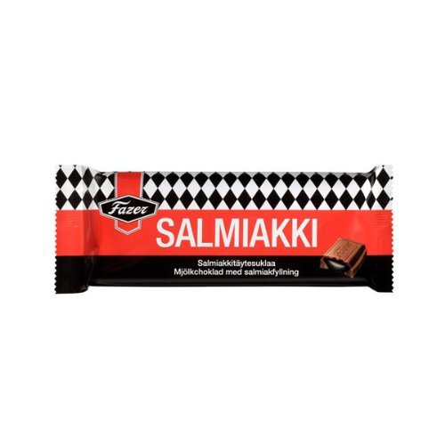 Fazer Salmiakki - Milchschokolade mit Lakritz 5er Pack, 5 * 100g Tafel von Fazer