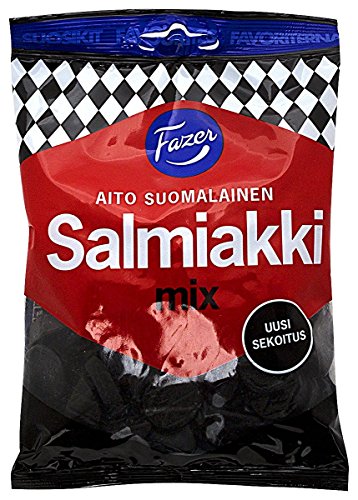 Fazer Salmiakki Mix 3er Pack - 3 * 180g Tüten (540g) von Fazer