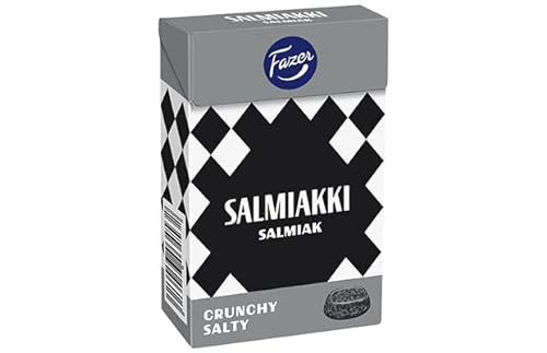 Fazer Salmiakki knusprig salzige Pastillen 16 Kisten mit 70 g 40 Unzen von Fazer