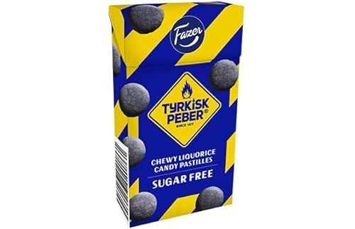 Fazer Tyrkisk Peber Sugar Free Pastillen 40 Kisten mit 40 g 56 Unzen von Fazer