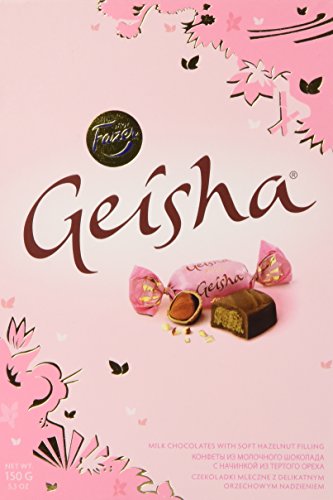 Geisha Milch Pralinen mit weichen Haselnuss Füllung 150g by Karl Fazer von Fazer