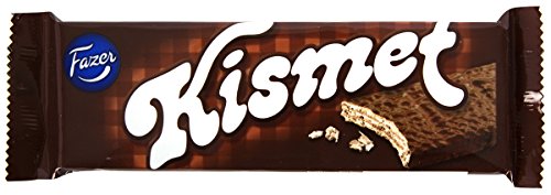 Kismet Milchschokolade Barren Crisp Waffel und Nougat Milch aus Finnland by Karl Fazer [Packung mit 16] von Fazer