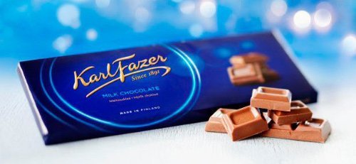 Milchschokolade Blau Original aus Finnland by Karl Fazer [Packung von 9] von Fazer