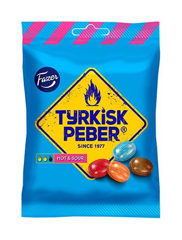 Tyrkisk Peber Hot & Sour (24 Stück) von Fazer