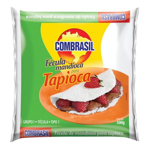 COMBRASIL Maniokstärke für Tapioca Fécula de Mandioca para Tapioca 500g COMBRASIL Maniokstärke für Tapioca Fécula de Mandioca para Tapioca 500g von Combrasil
