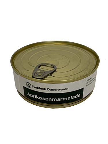 Dosenmarmelade Aprikose, 200 g MHD 10 Jahre von Feddeck