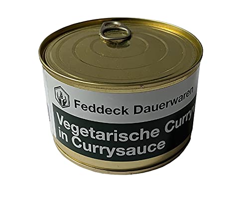 Fertiggericht Dose vegetarische Currywurst mit Currysoße, 400 g Fertiggericht Dose vegetarische Currywurst mit Currysoße, 400 g von Feddeck