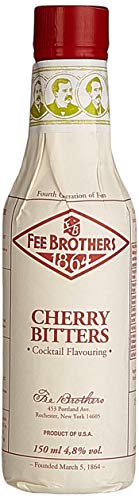 Fee Brothers | Cherry Bitters | 150 ml | für Cocktails & Longdrinks | für besondere Würze und Raffinesse | frisch & fruchtiger Geschmack mit kräftiger Kirschnote | dezente Bitterkeit von Fee Brothers