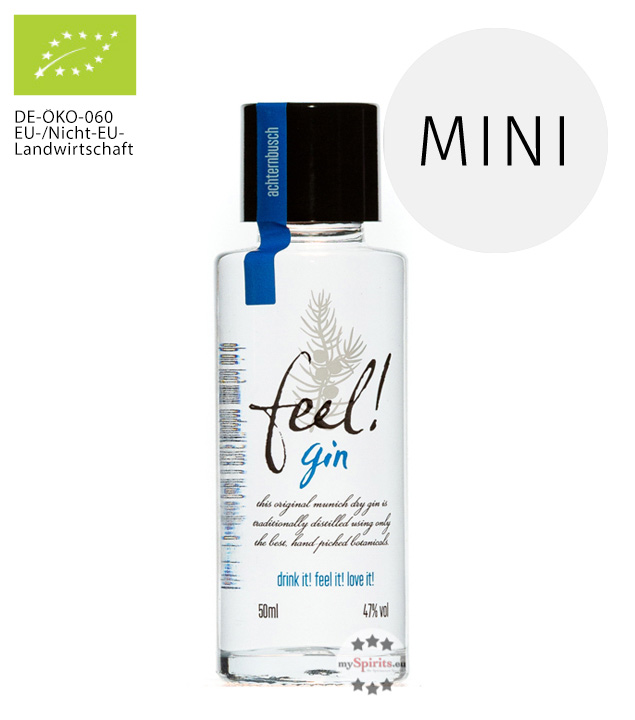 Feel! Munich Dry Gin Bio Mini 0,05 Liter (47 % Vol., 0,05 Liter) von Feel! Munich Dry Gin