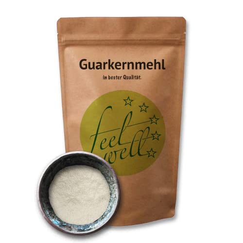 Guarkernmehl 1kg Mehl Bindemittel Verdickungsmittel E412 Guar Gum 3.500 CPS von FeelWell