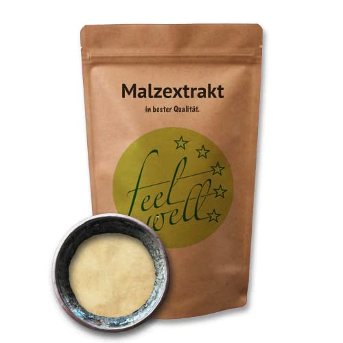 Malzextrakt Pulver hell 750 g, Backen, Brauen, Pizza, Brot, helles Bier von FeelWell