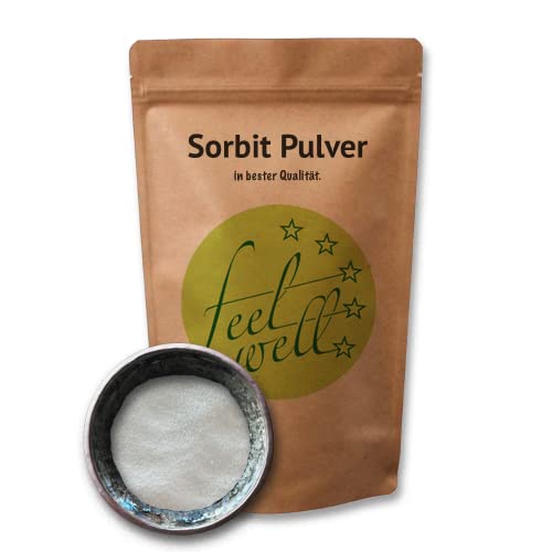 Sorbit Pulver 1 kg Sorbitol Zuckeraustausch Feuchthaltemittel von FeelWell