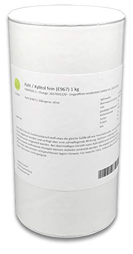 Xylit/Xylitol fein (E967) 1 kg Zuckerersatz - Austausch - Zahnpflege von FeelWell
