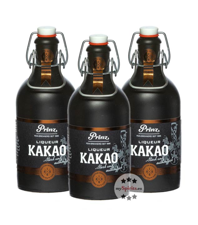 3 x Prinz Nobilant Kakao Liqueur (37,7 % Vol., 1,5 Liter) von Fein-Brennerei Prinz