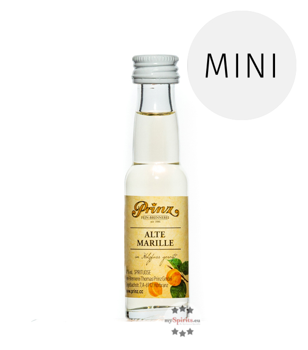 Prinz Alte Marille Mini  (41 % Vol., 0,02 Liter) von Fein-Brennerei Prinz