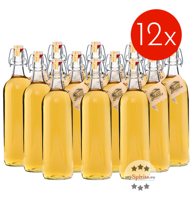 12 x Prinz Alte Marille  (41 % Vol., 1,0 Liter) von Fein-Brennerei Prinz