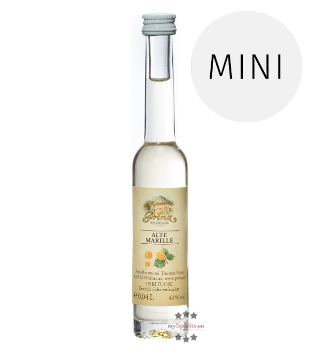 Prinz Alte Marille Mini 4cl (41 % Vol., 0,04 Liter) von Fein-Brennerei Prinz