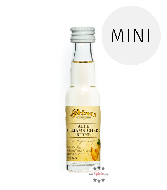 Prinz Alte Williams-Christ-Birne  (41 % Vol., 0,02 Liter) von Fein-Brennerei Prinz