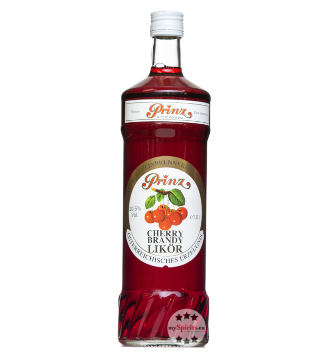 Prinz Cherry Brandy Kirschenlikör (20,5 % Vol., 1,0 Liter) von Fein-Brennerei Prinz