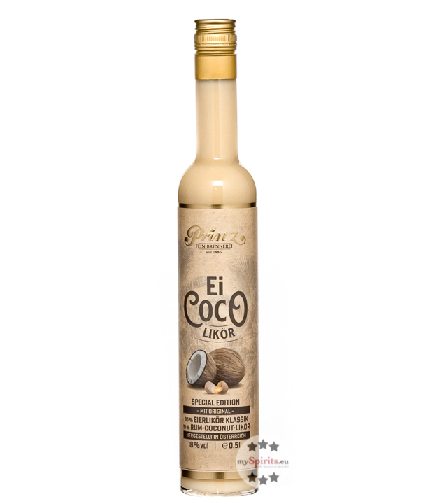 Prinz Ei Coco Likör (18 % vol, 0,5 Liter) von Fein-Brennerei Prinz