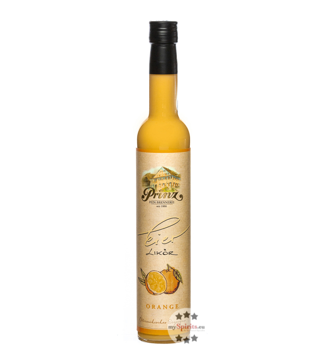 Prinz Eierlikör-Orange (15% Vol., 0,5 Liter) von Fein-Brennerei Prinz