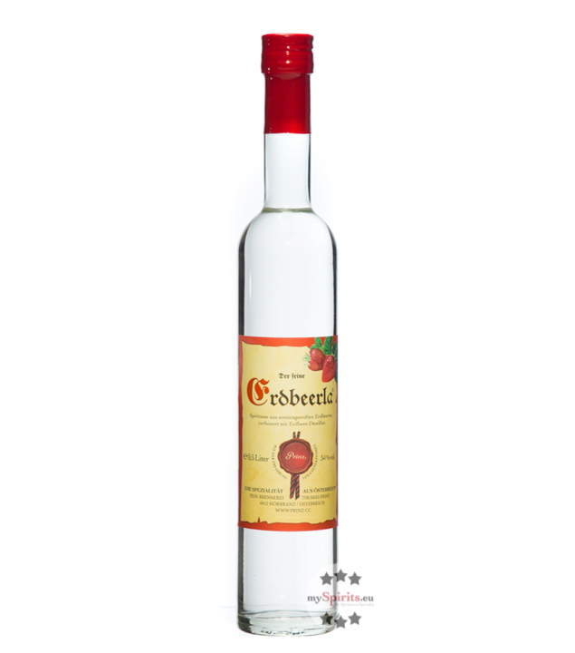 Prinz Erdbeerla (34% Vol., 0,5 Liter) von Fein-Brennerei Prinz