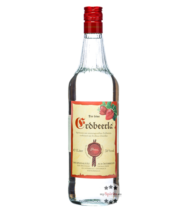 Prinz Erdbeerla (34% Vol., 1,0 Liter) von Fein-Brennerei Prinz
