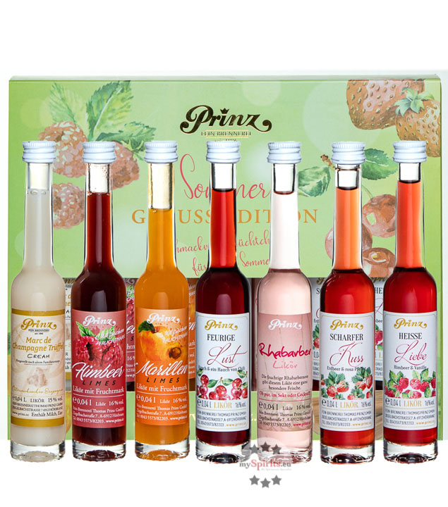 Prinz Geschenkset Die kleinen Sommerlichen (15 & 16 % Vol., 0,28 Liter) von Fein-Brennerei Prinz